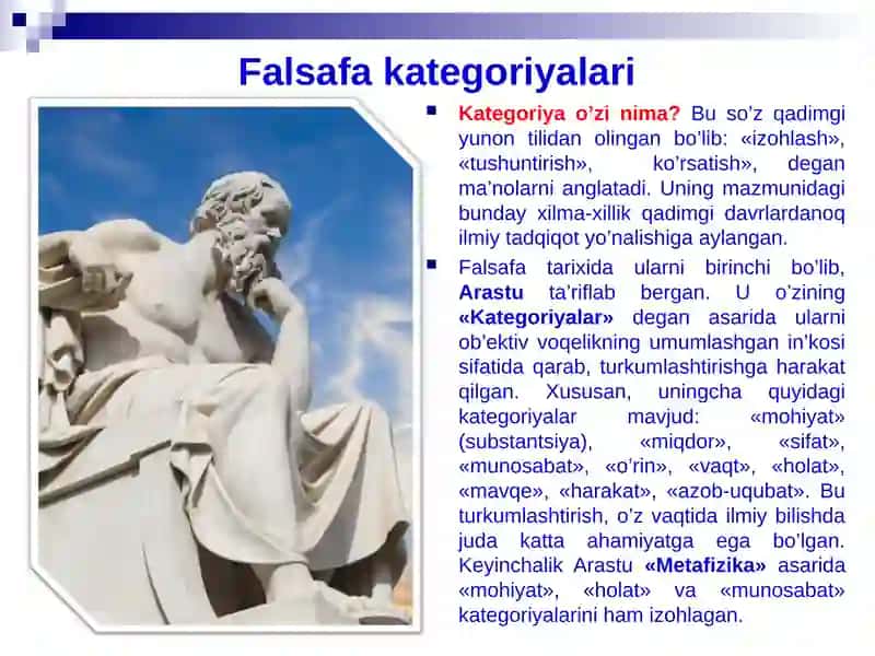 Falsafa kategoriyalari va ularning turlari 3