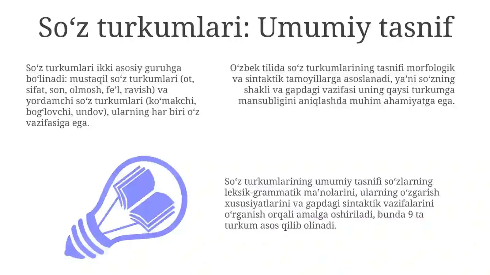 Fe'l so'z turkumi va uning tasnifi 3