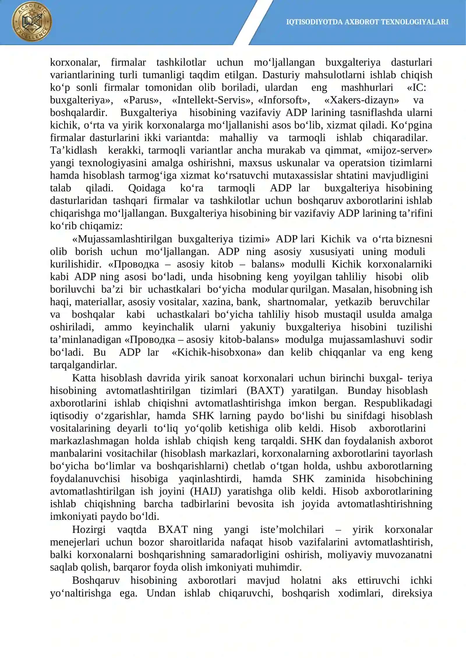 8-mavzu. Moliyaviy axborot tizimlari 3