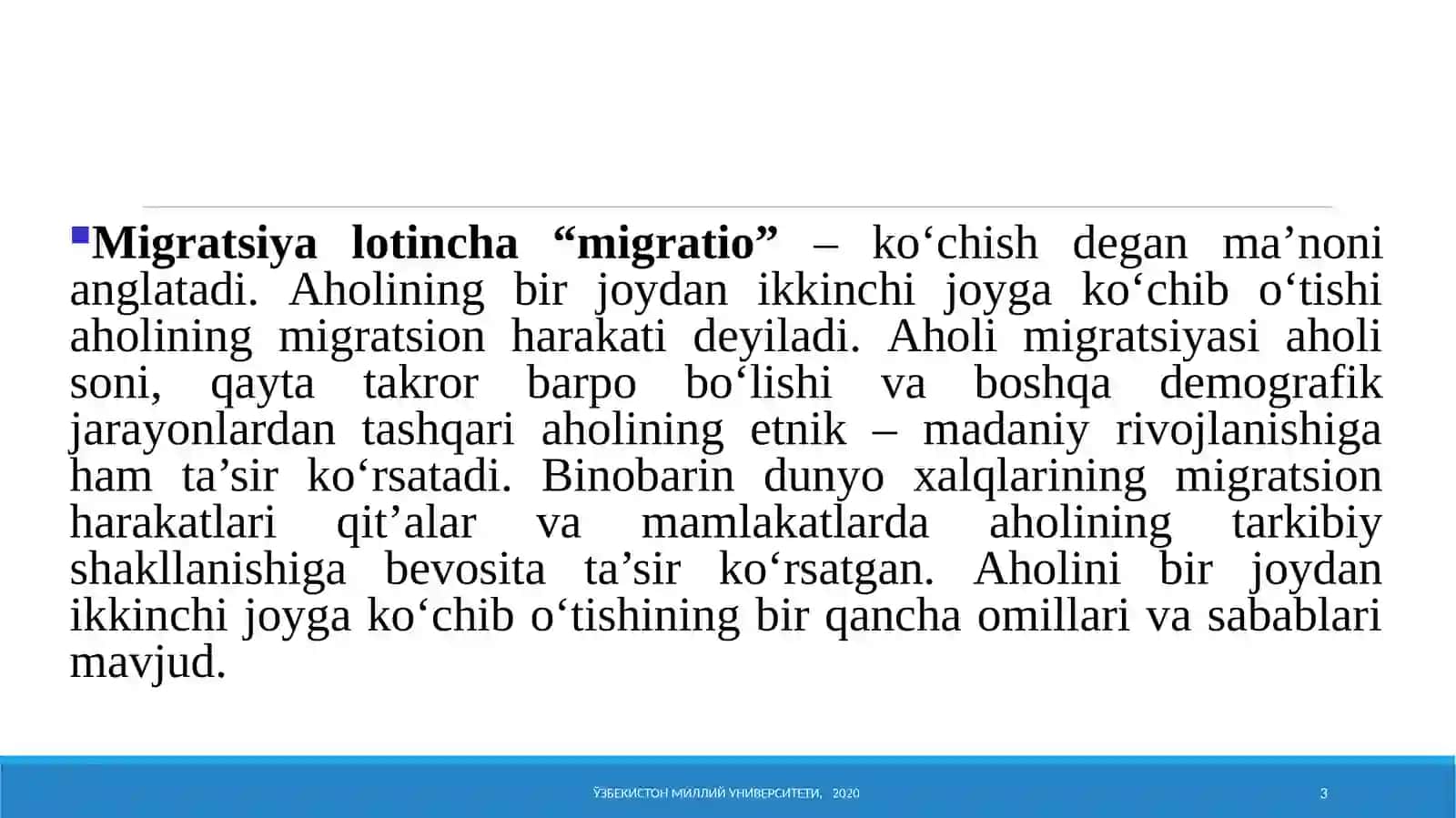 Aholi migratsiyasi 3