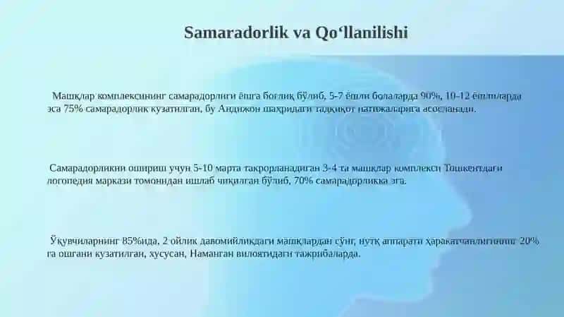 Umumiy artikulyatsion gimnastika kompleksi 3