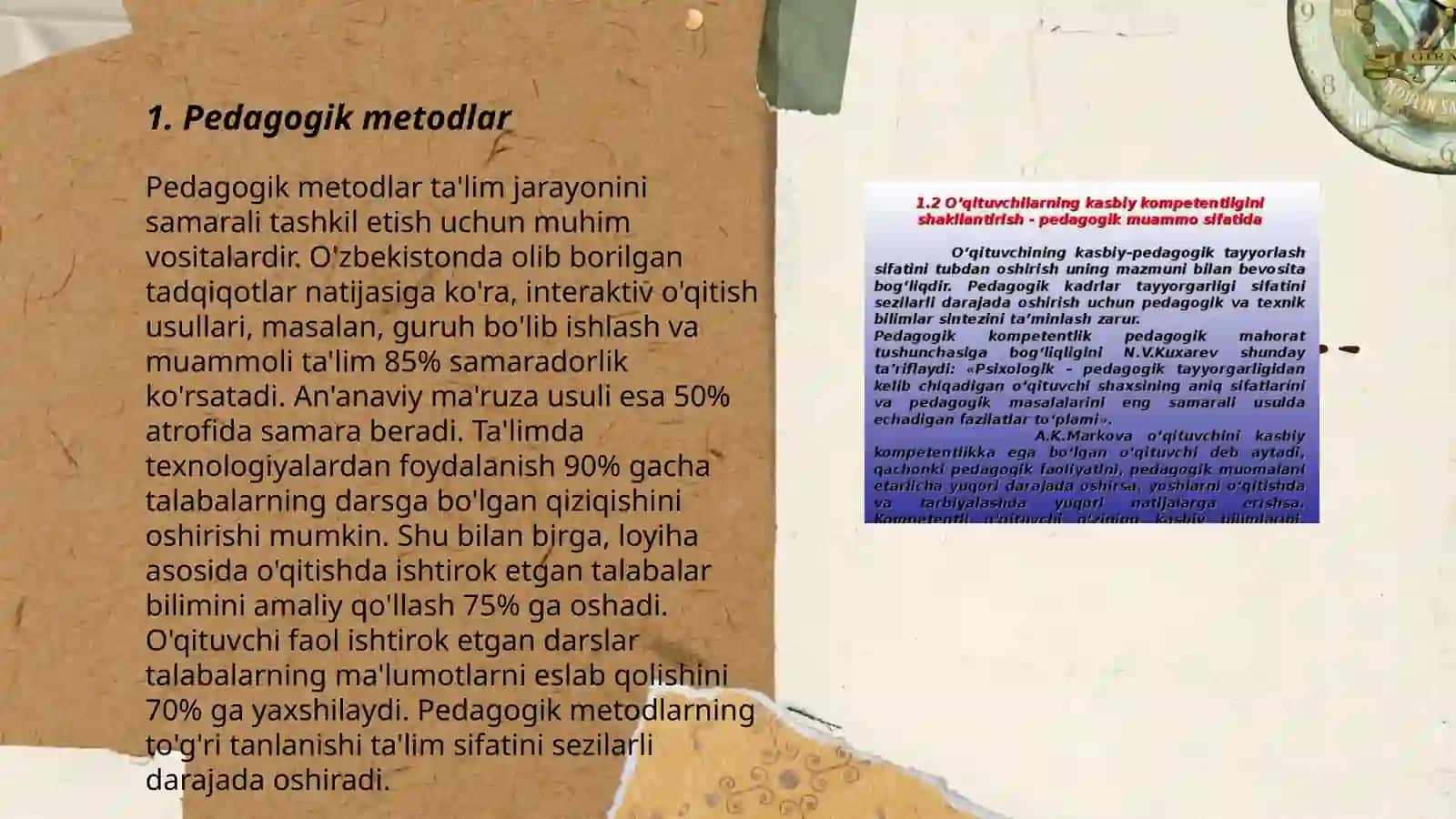 Pedagogik imidj. Pedagogik obro' 3