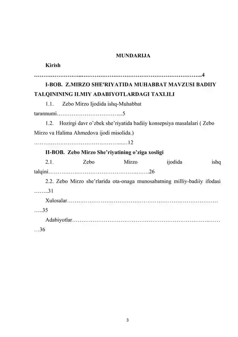 Z.Mirzo She'riyatida Muhabbat mavzusi badiiy talqini 3