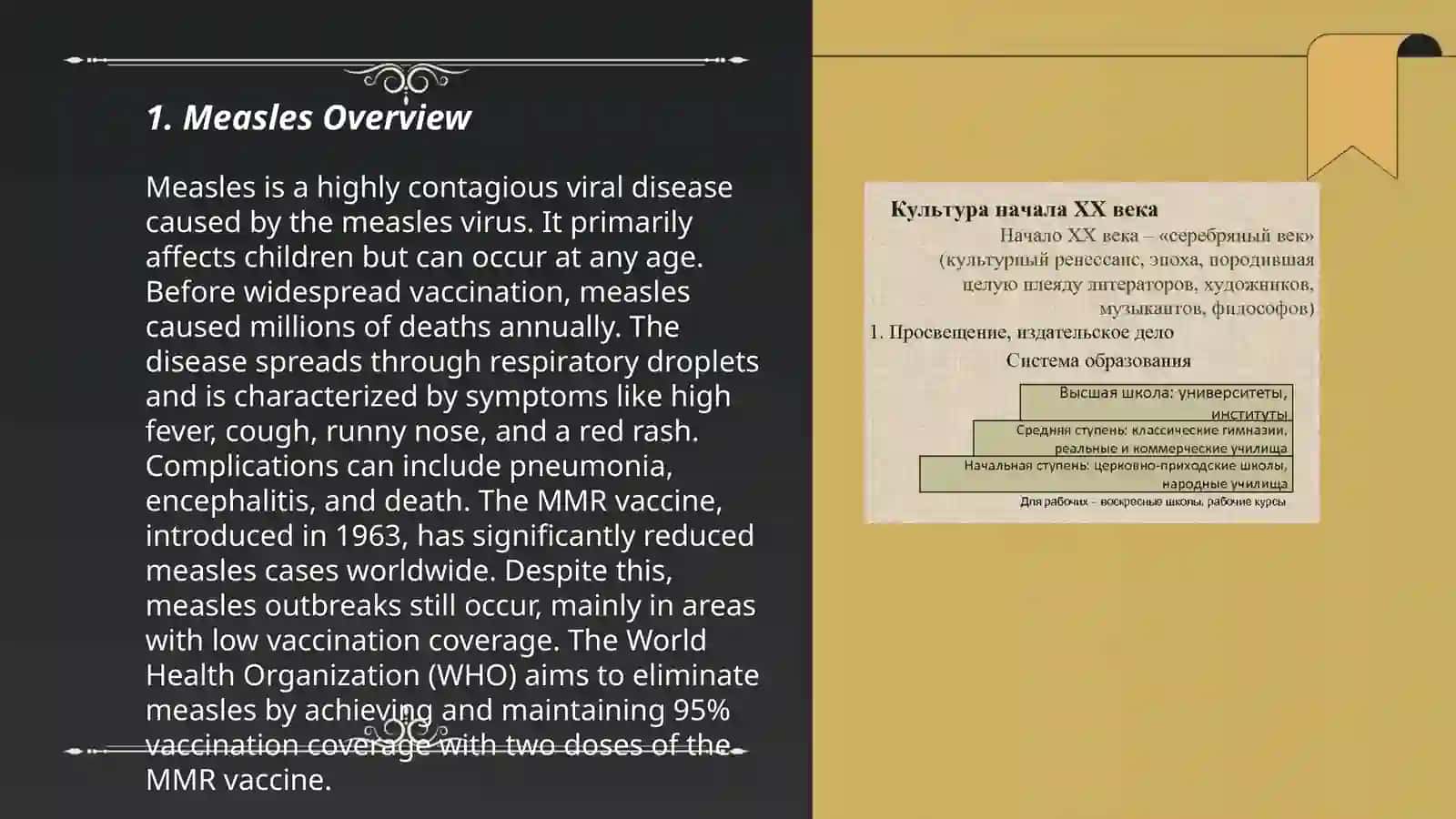 Measles Present Simple Tense Culture project. Mineral therapy 3