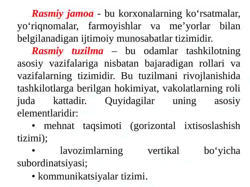 Mehnat jamoasi va uni boshqarish 3