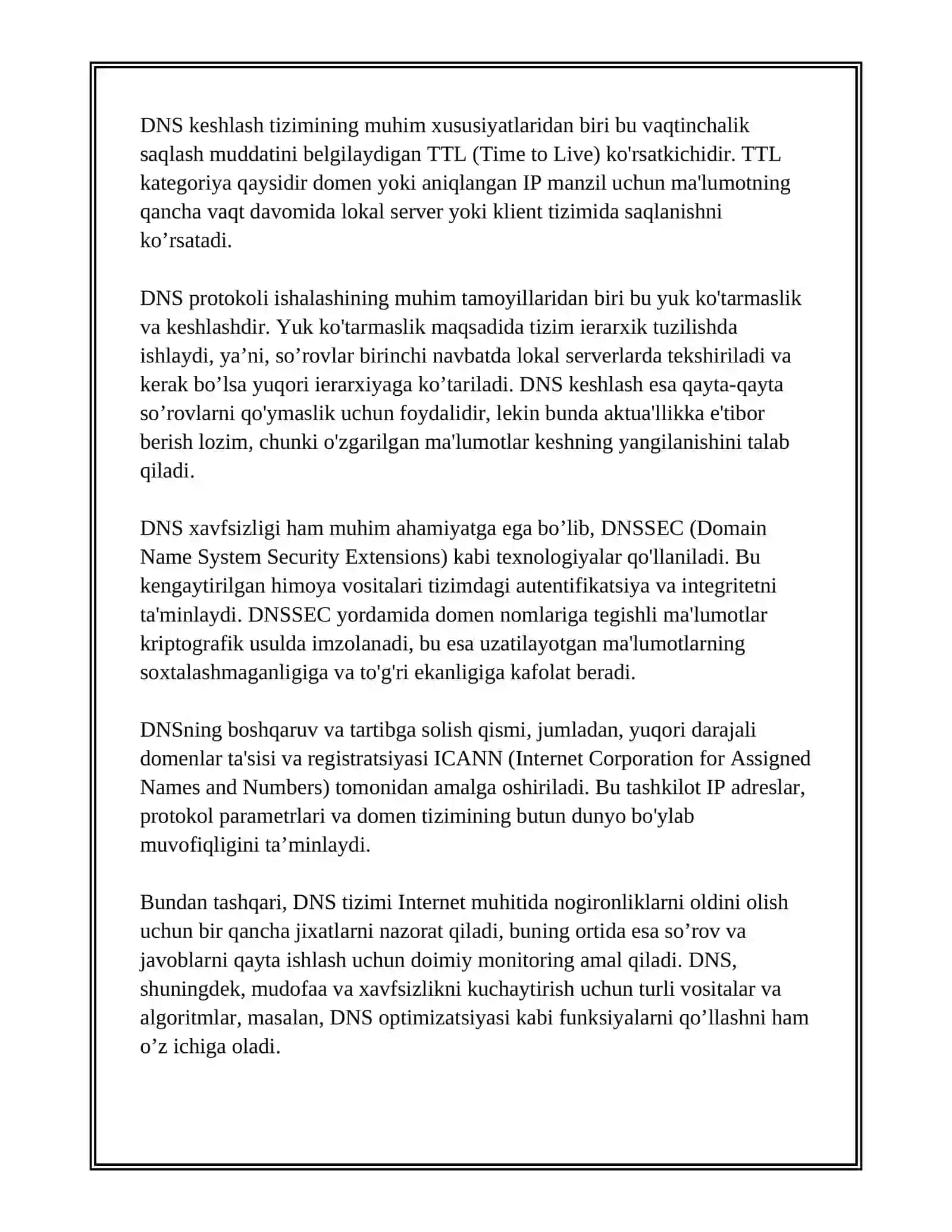 DNS PROTOKOLI ISHLASH TAMOYILI 3