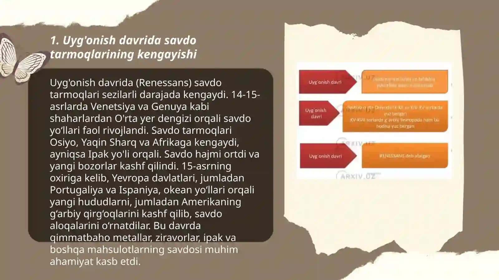 G'arbiy Yevropada, ayniqsa, Uyg'onish davrida iqtisodiy tafakkur va yangi iqtisodiy tizimlarning shakllanishi 3