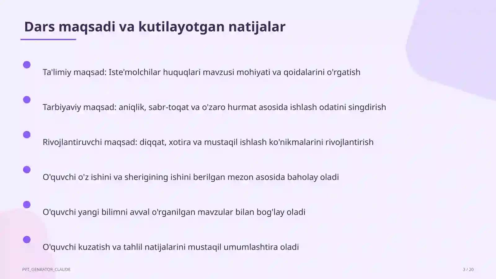 Iste'molchilar huquqlari (10-sinf) 3