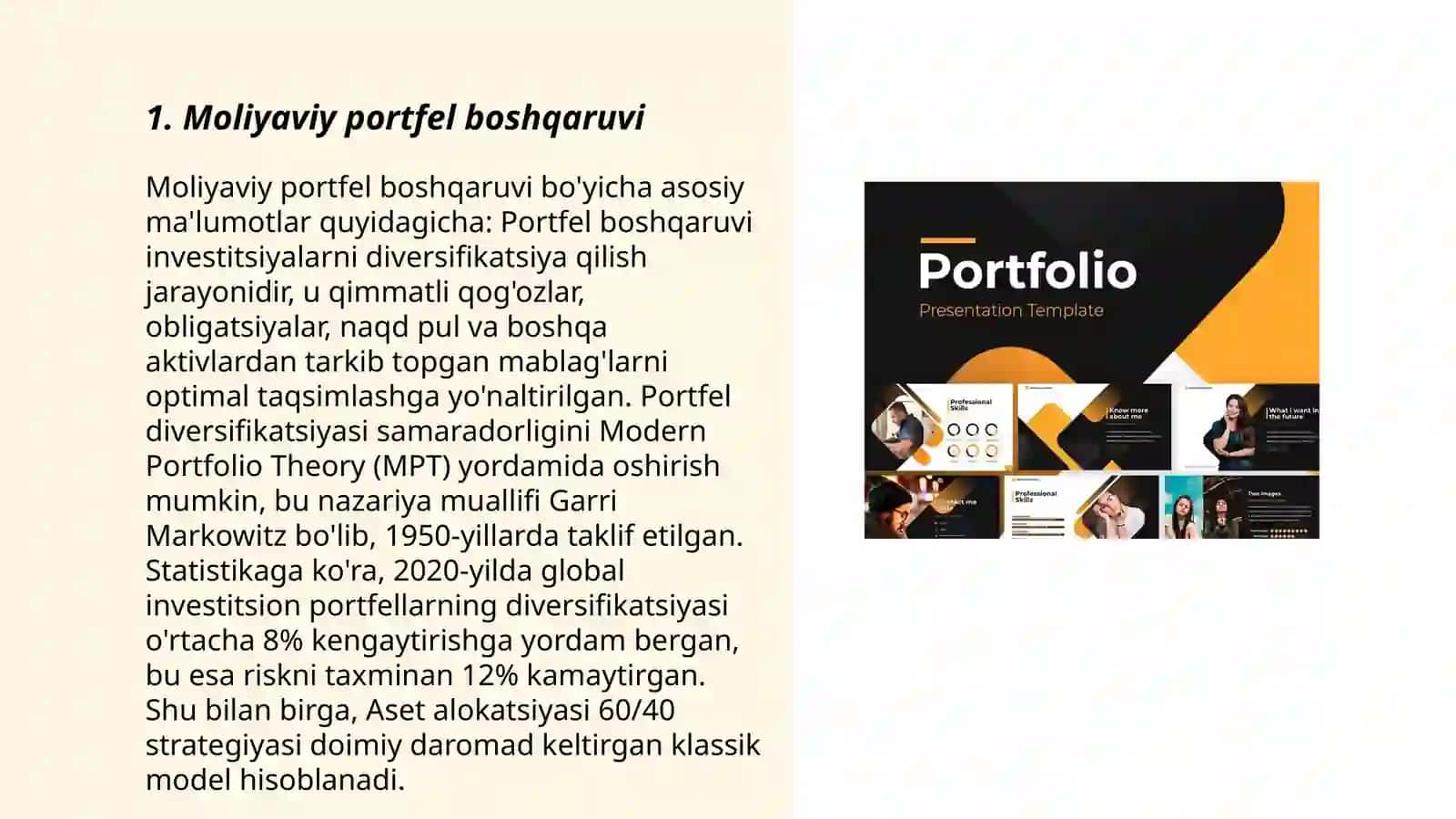 Moliyaviy portfel boshqaruvi 3