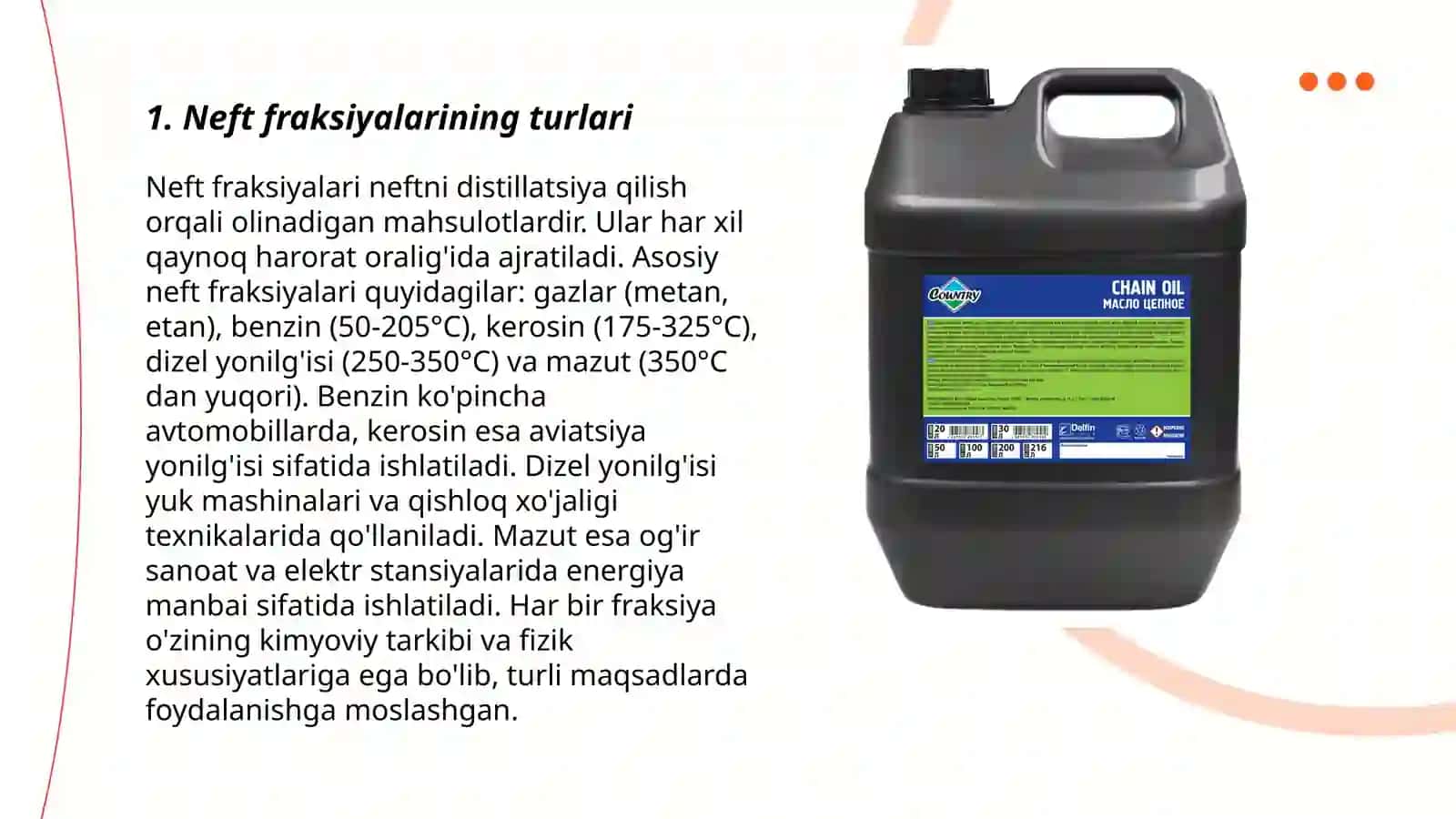 Neft fraksiyalaridan sifatli moylar olish 3