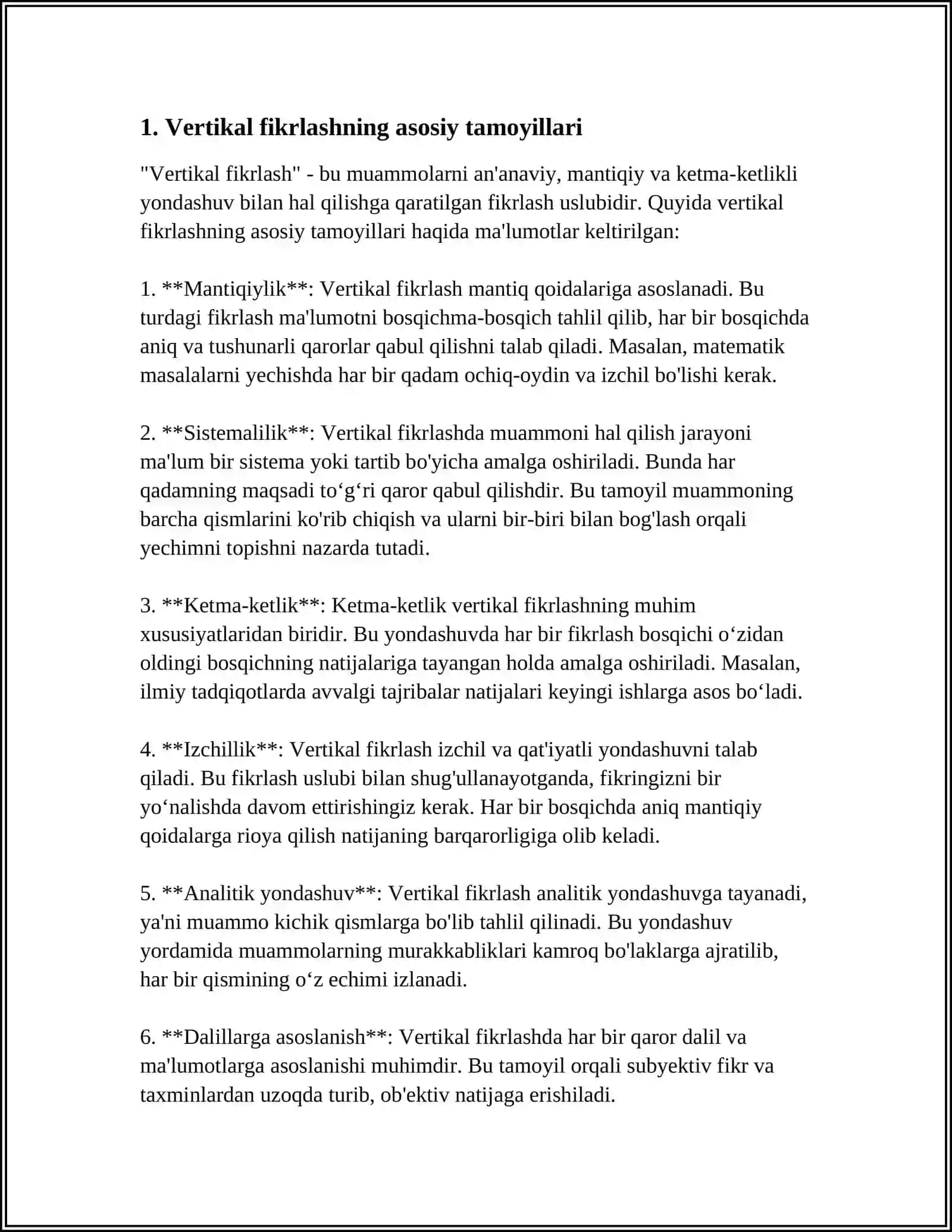 VERTIKAL FIKRLASH VA LATERAL FIKRLASH 3