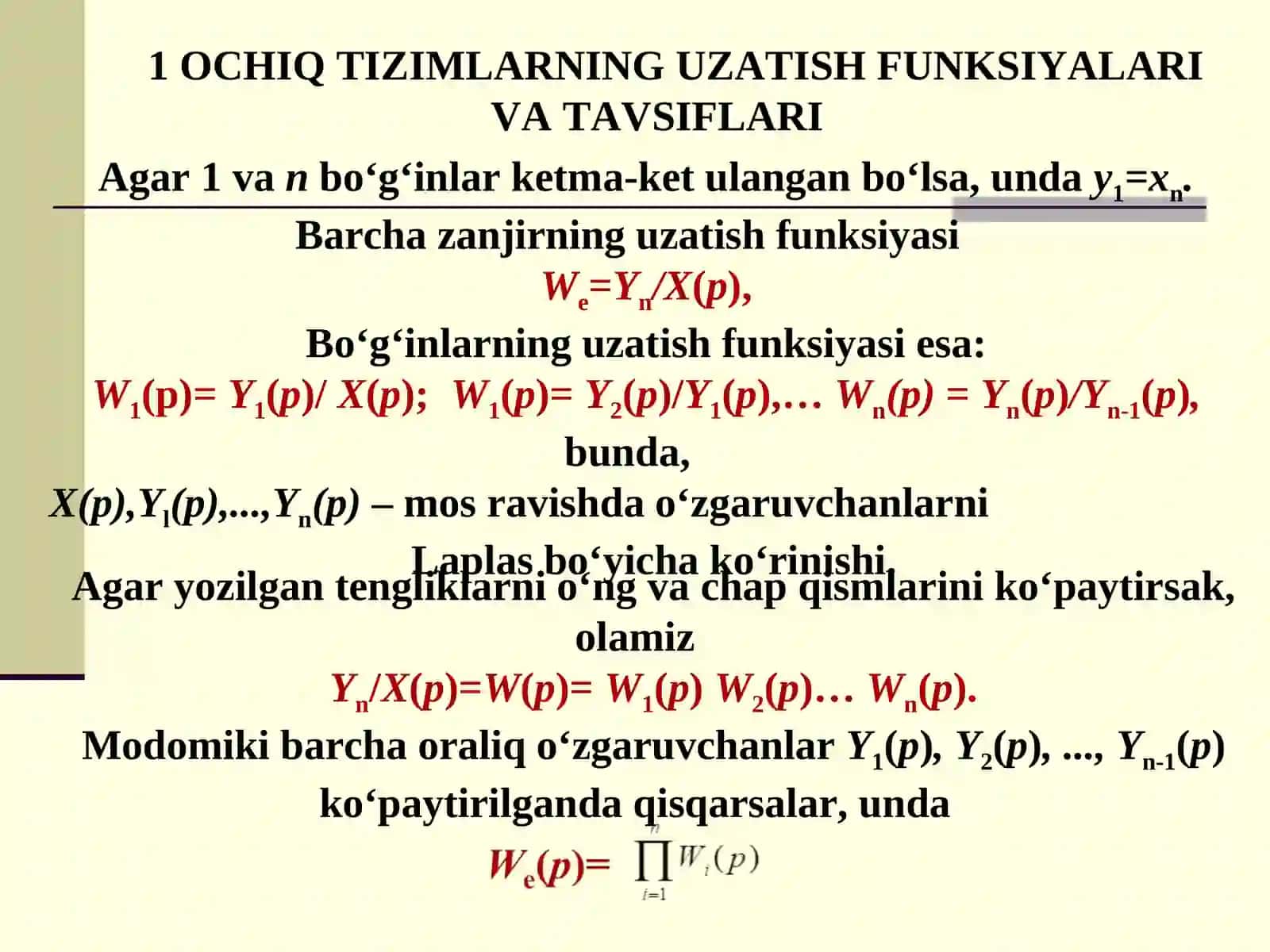 OCHIQ VA YOPIQ TIZIMLARNING UZATISH FUNKSIYALARI 3
