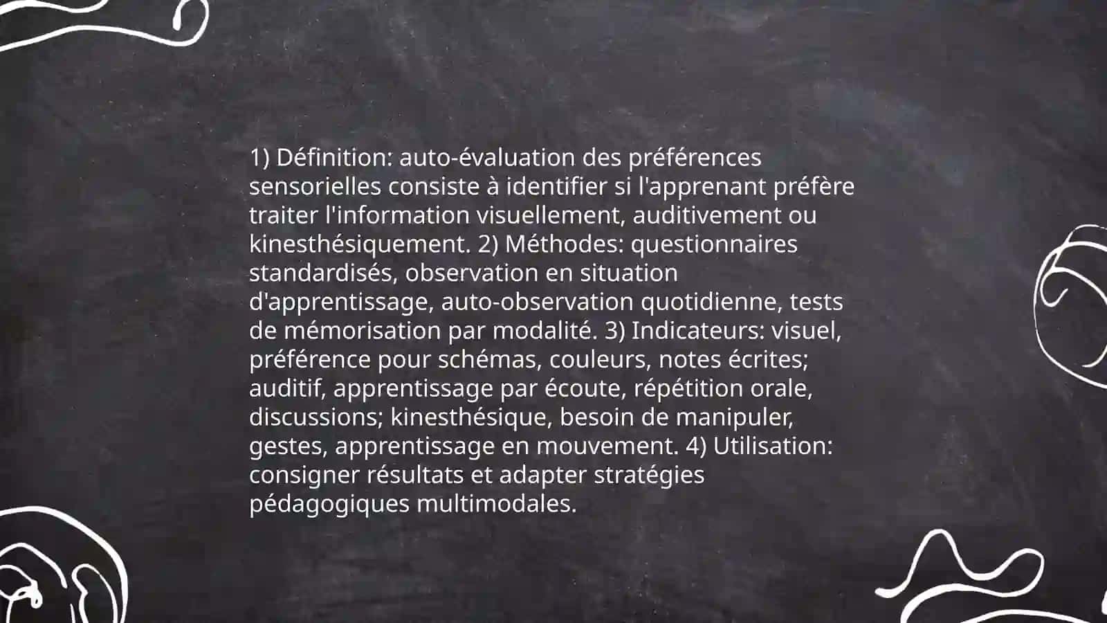 Analyse de ses propres styles d’apprentissage 3