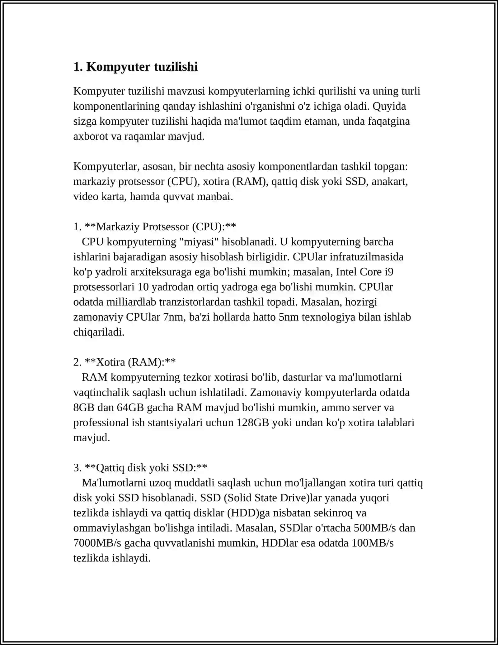 Kompyuter tuzilishi 3