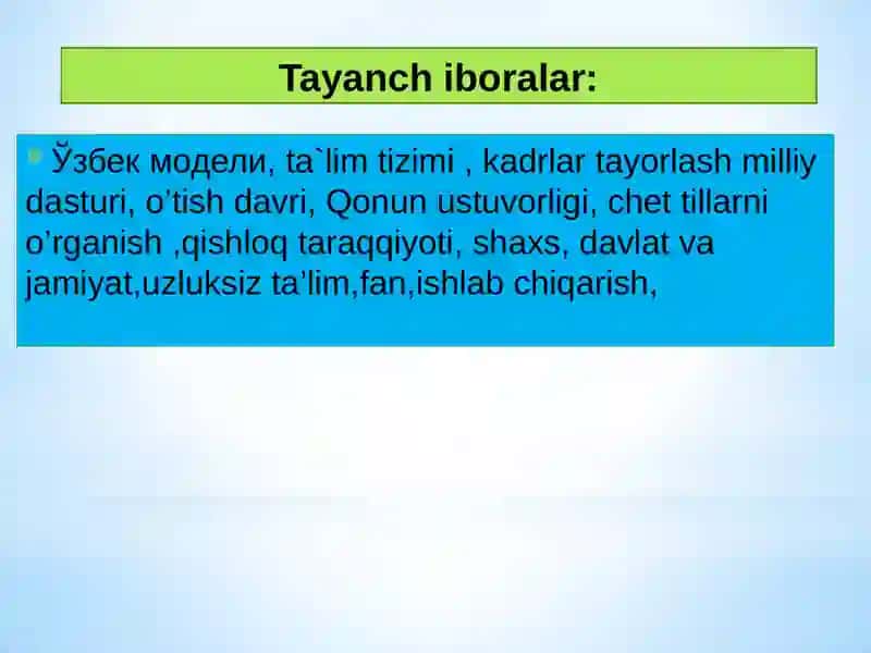 O'zbekistonning o'ziga xos taraqqiyot yo'llari 3