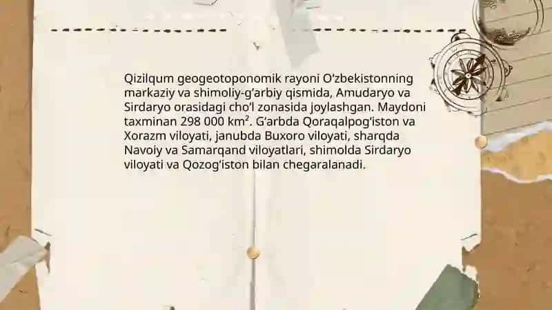 Qizilqum geogeotoponomik rayoni 3