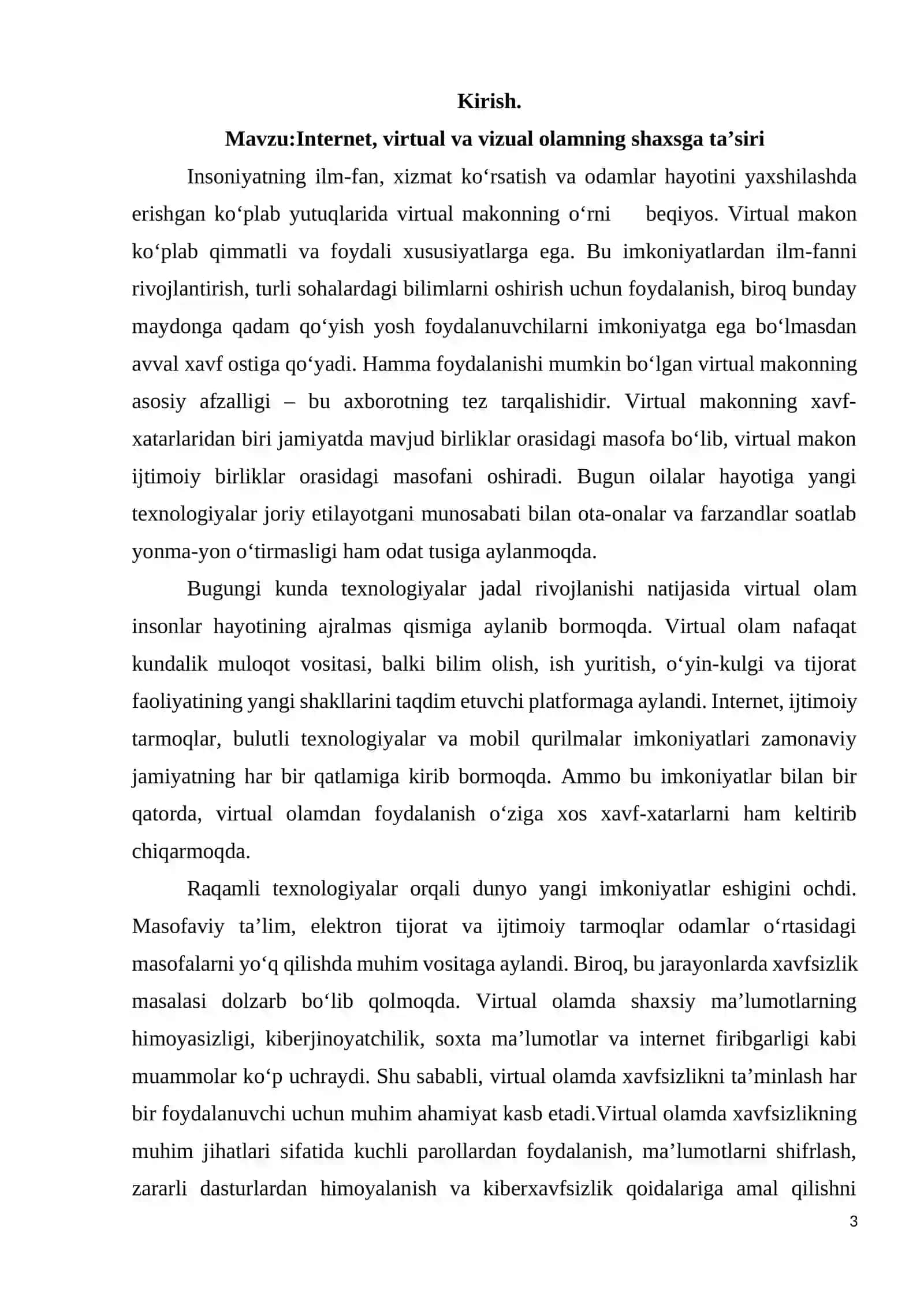 Internet, virtual va vizual olamning shaxsga ta’siri 3
