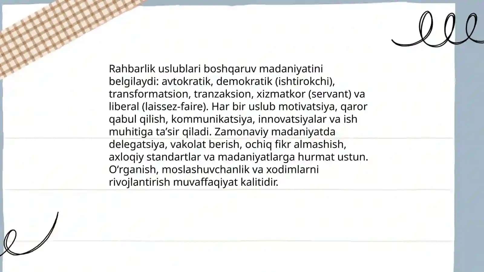 Zamonaviy boshqaruv madaniyati 3