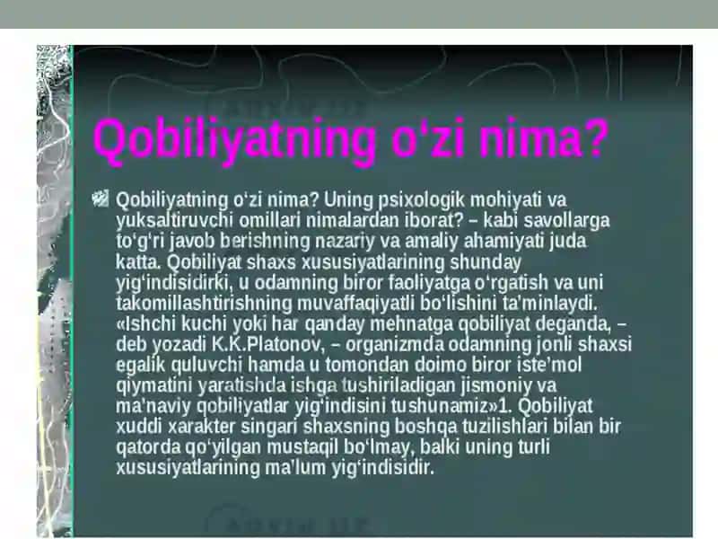O’qituvchining pedagogik qobilyati 3