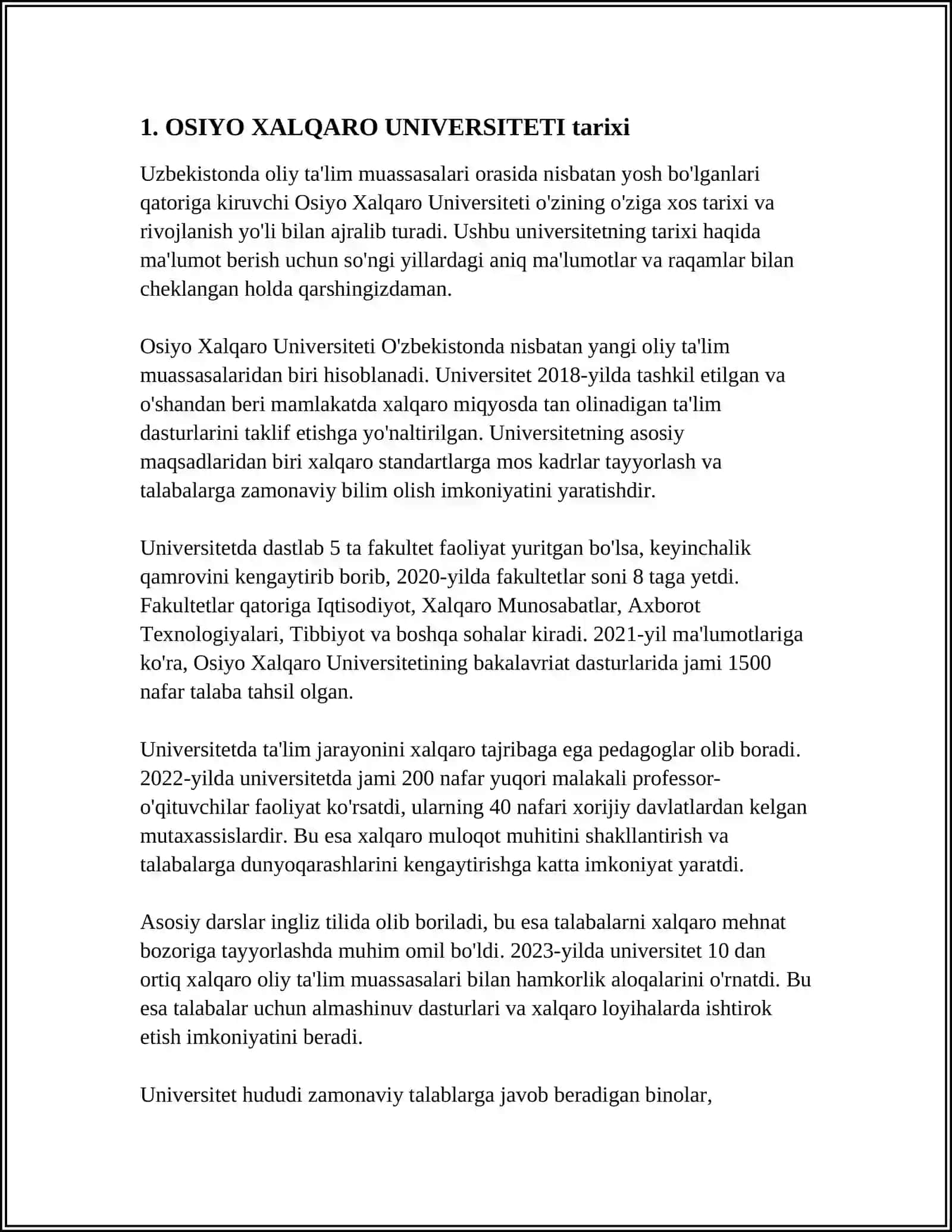 OSIYO XALQARO UNIVERSITETI 3