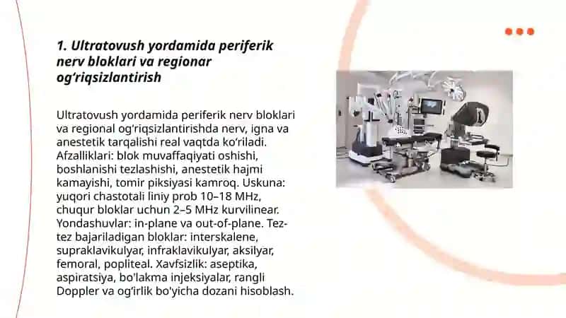Zamonaviy ogʻriqsizlantirish usullari 3