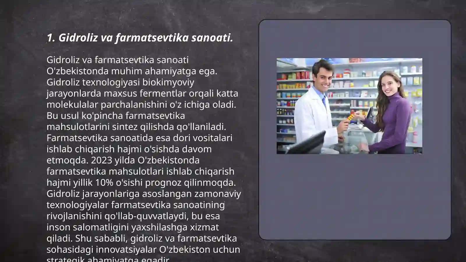 Gidrolizning tibbiyotda va farmatsiyada axamiyati 3