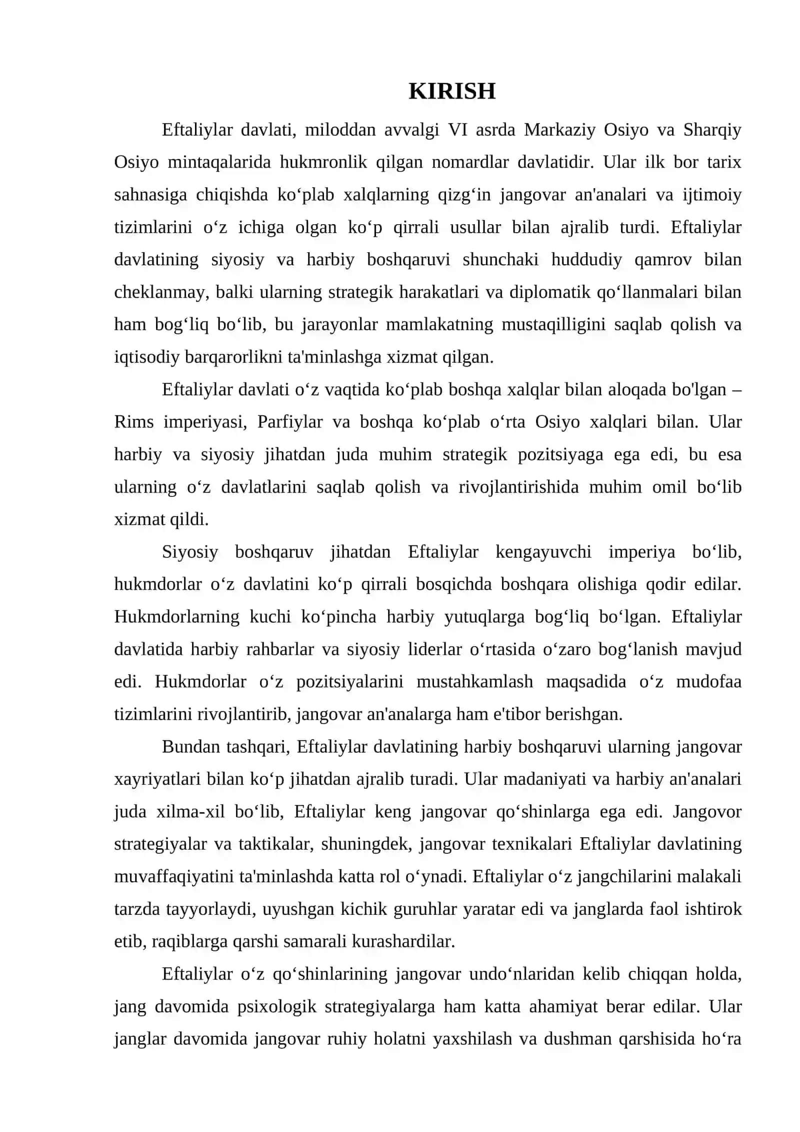 EFTALIYLAR DAVLATI: SIYOSIY VA HARBIY BOSHQARUVI 3