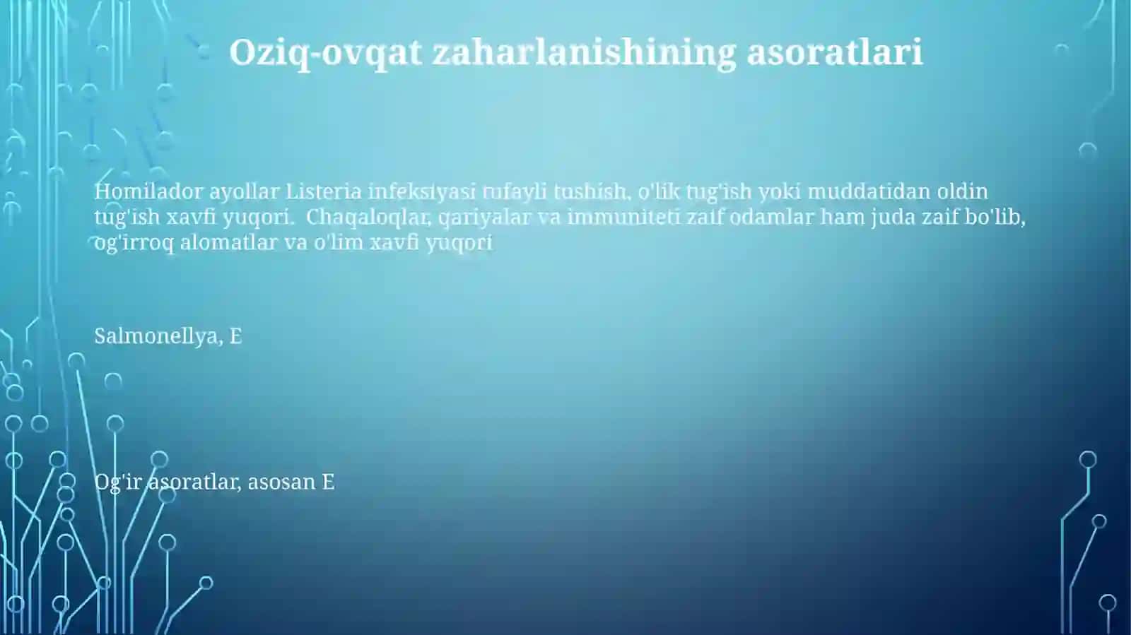 Alimentarzaharlanish 3