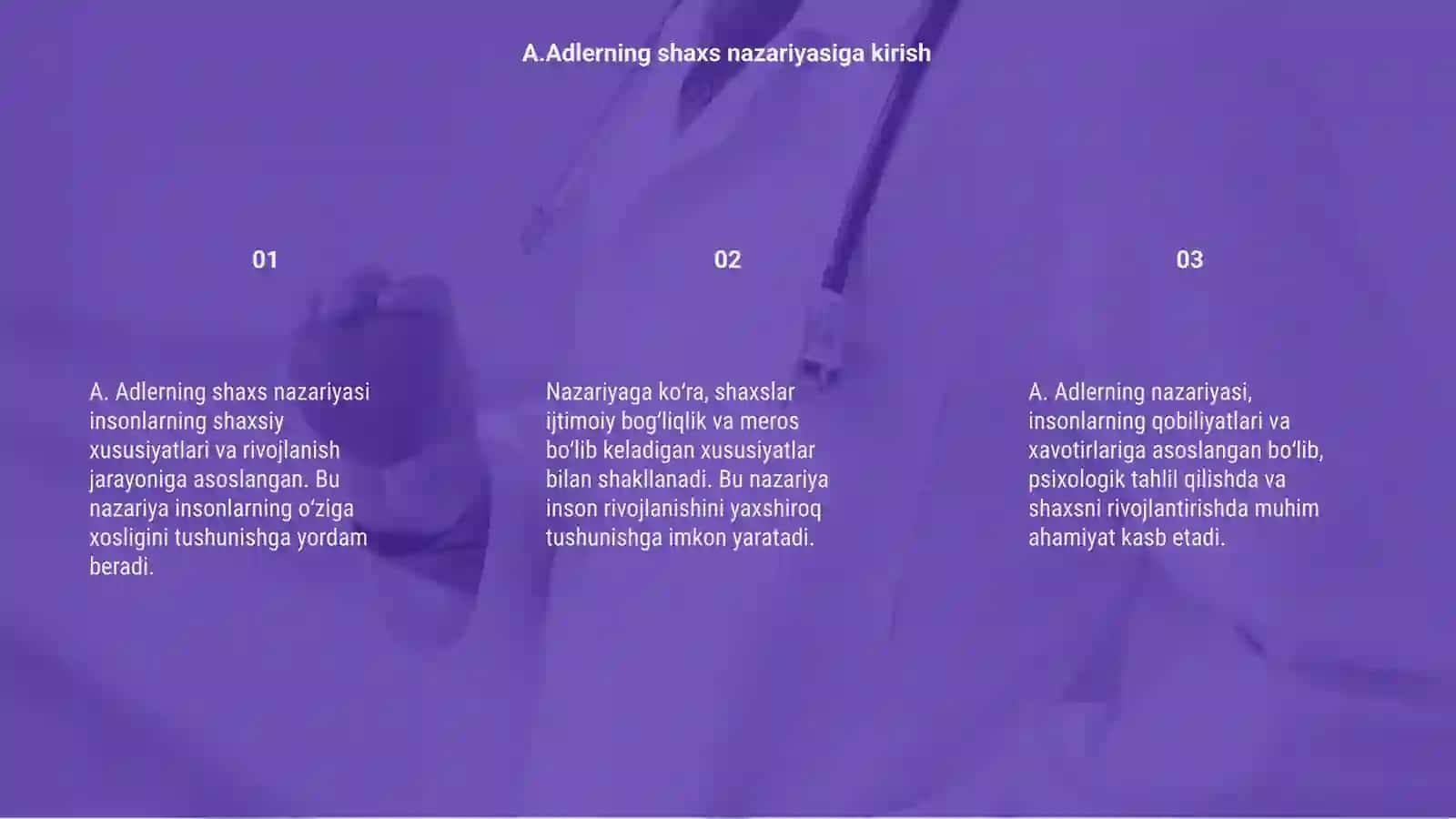 A.Adlerning indivudal shaxs nazaryasi 3