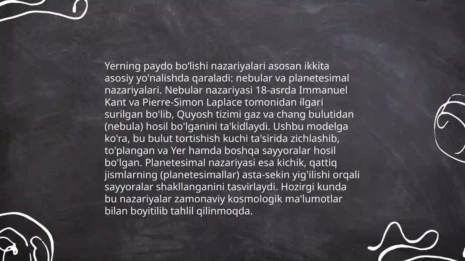 Yerning paydo boʻlishi tuzilishi va kimyoviy tarkibi 3