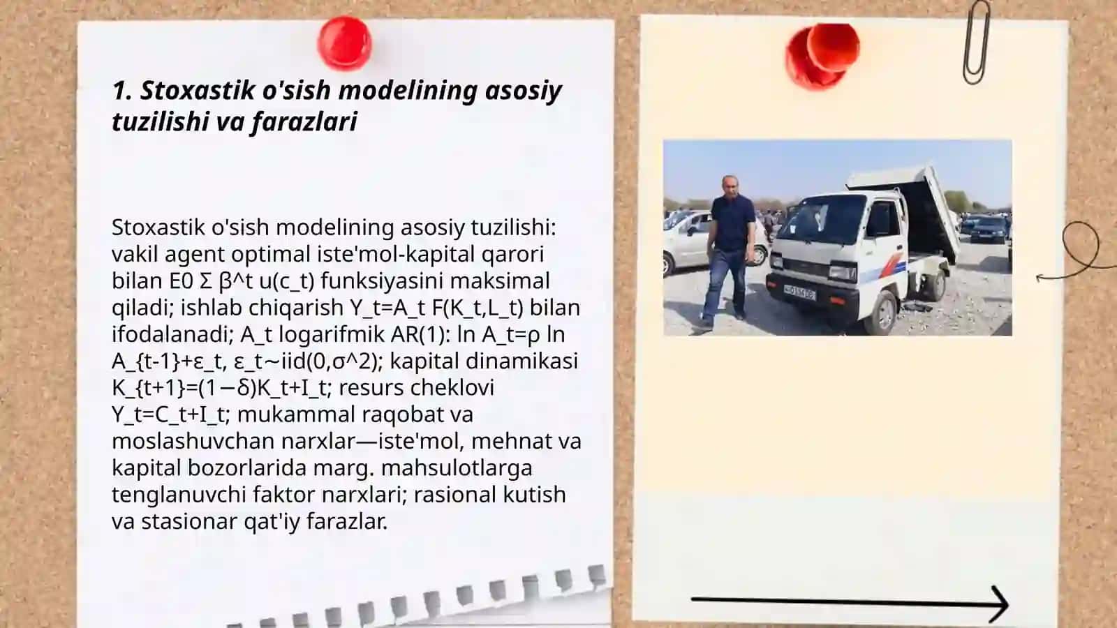 Agregat tebranishlarning stoxastik o'sish modeli 3