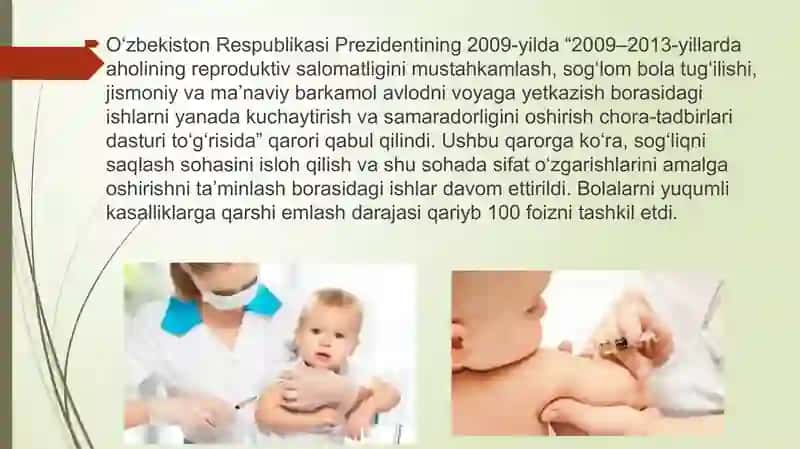 O’zbekiston Respublikasida inson salomatligi oliy qadriyat sifatida 3