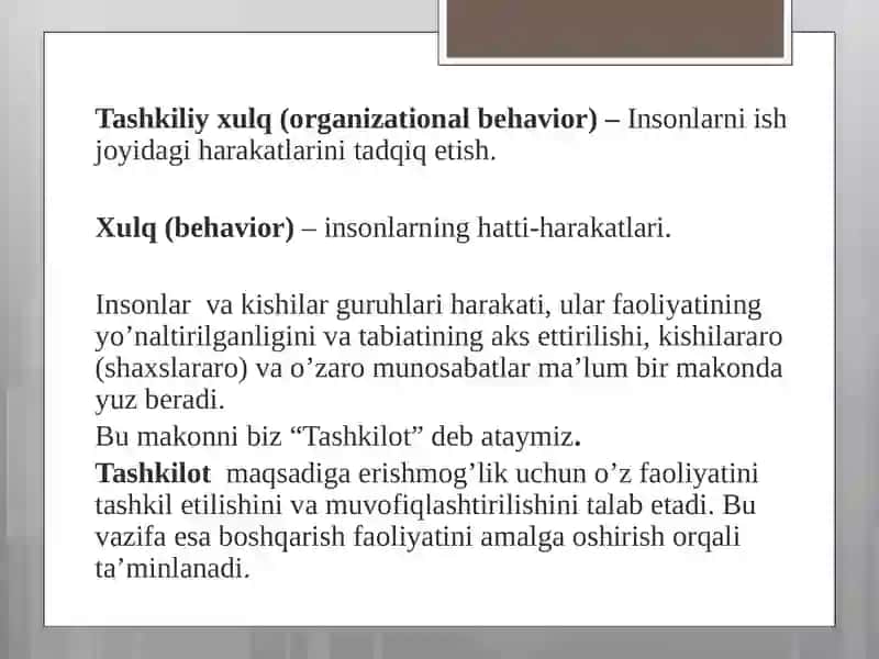 Tashkiliy xulq 3