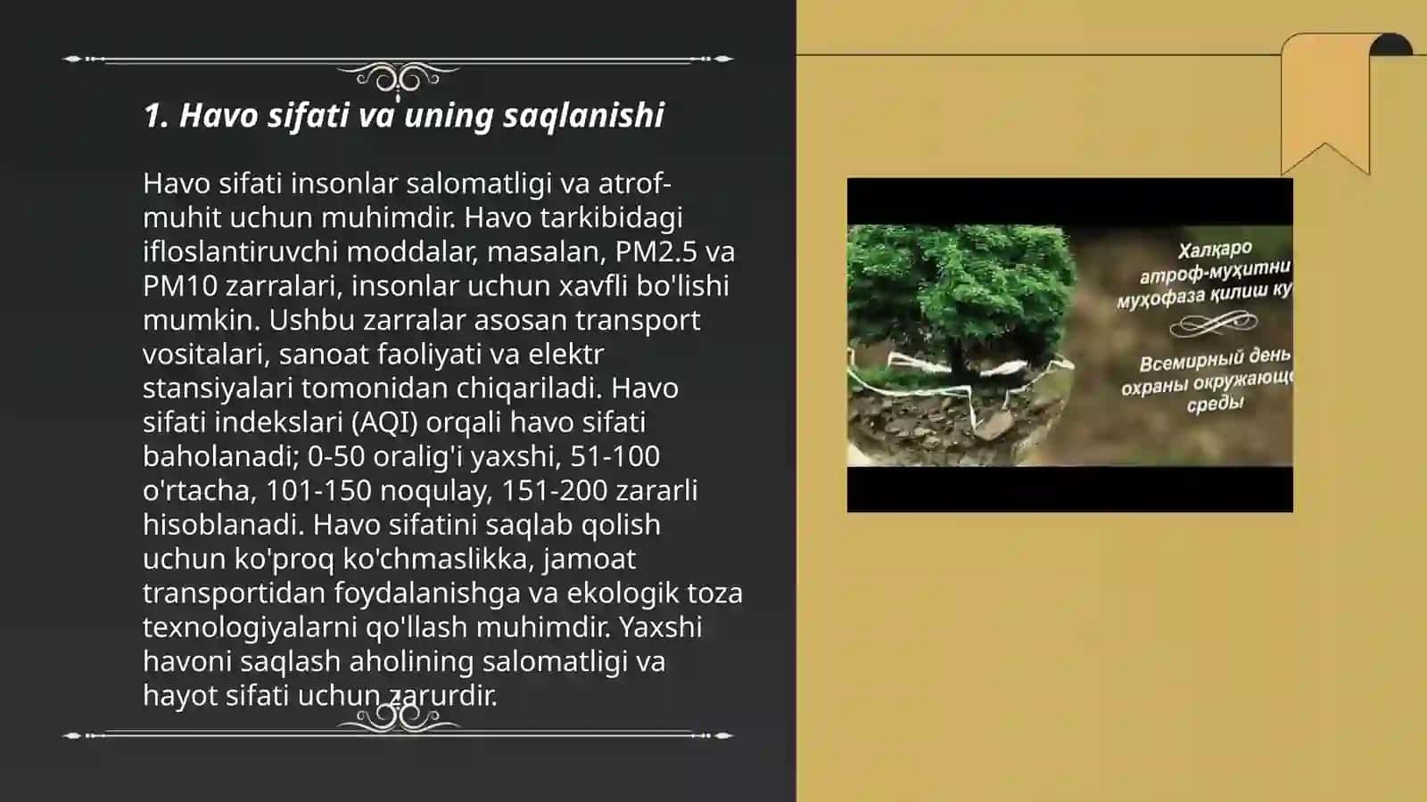 Havo sifati va uning saqlanishi 3