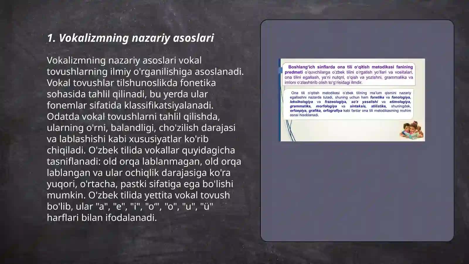 Ona tilining vokalizmi 3