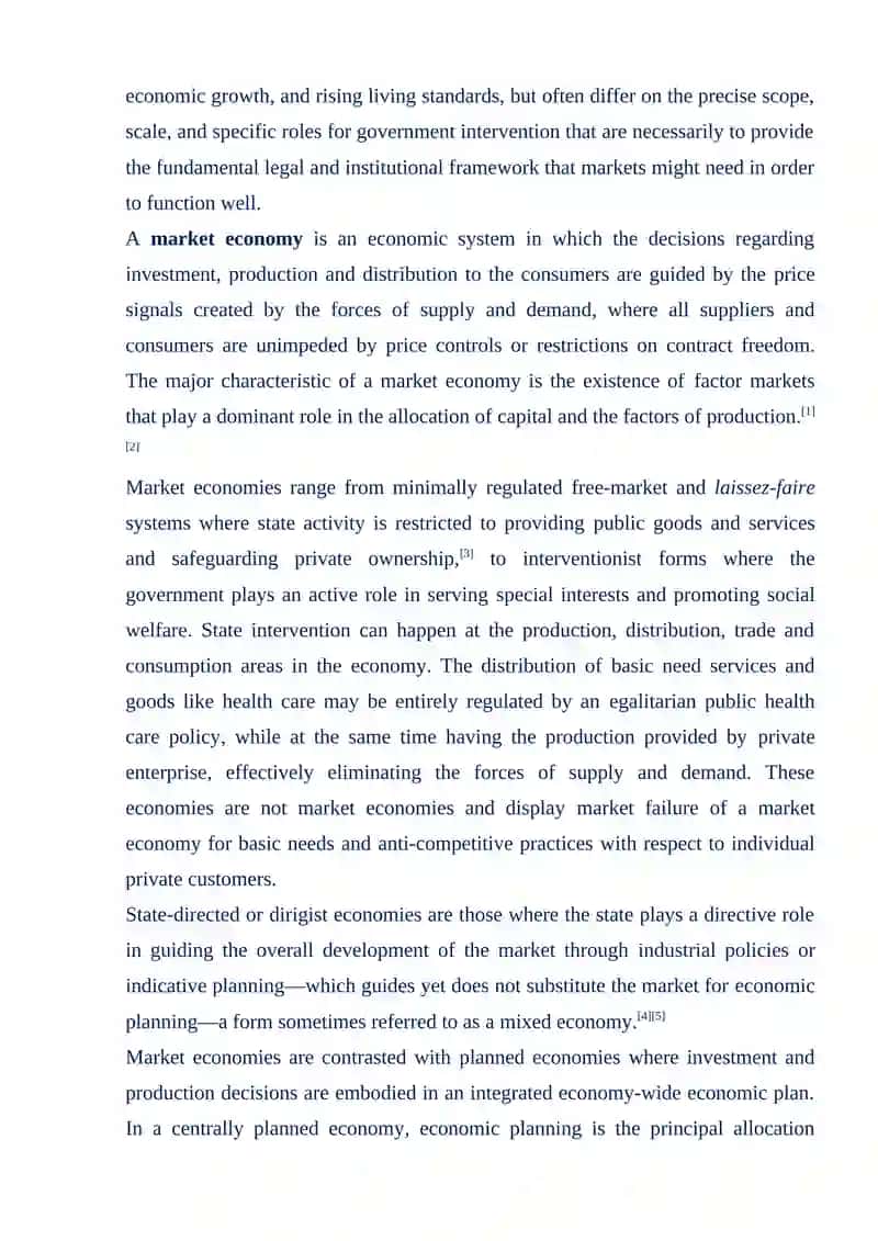 Market Economy 3