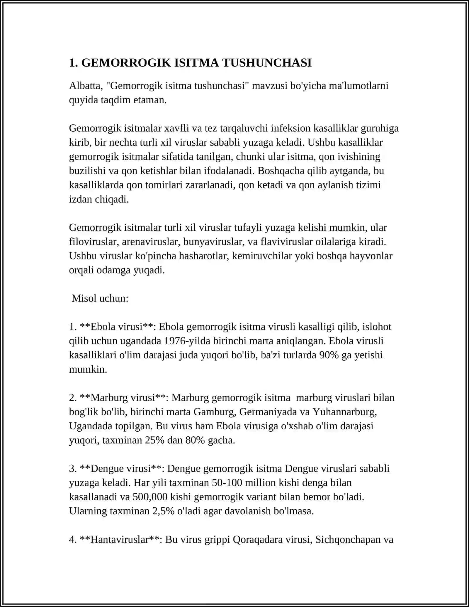 GEMOROGIK ISITMA QO'ZG'ATUVCHILARI PATOGENIZI LABORATORIYA TASHXISI 3