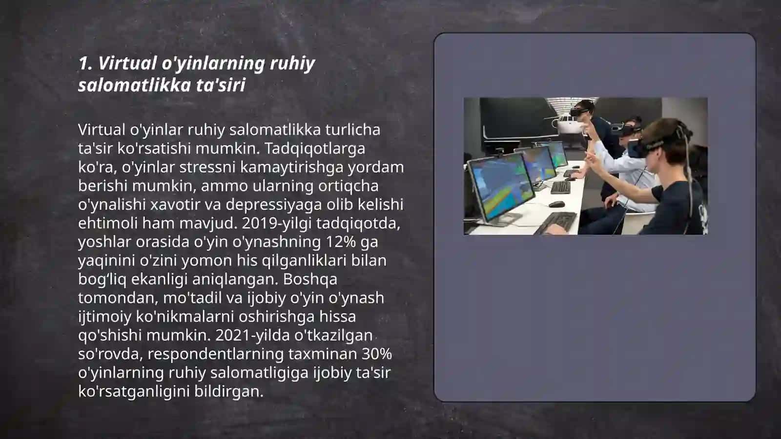 Virtual o'yinlarning asoratlari 3