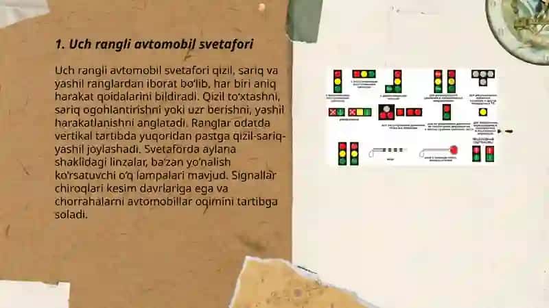 Uch rangli avtomobil svetafori 3