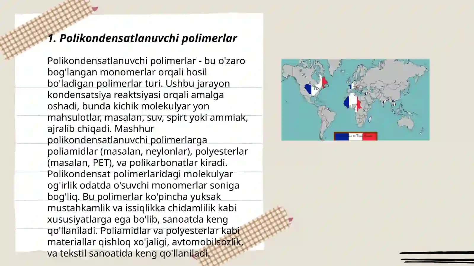 Polikondensatlanuvchi polimerlar 3