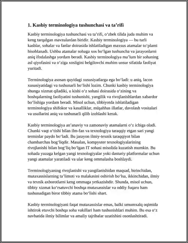 KASBIY TERMINOLOGIYANI TUSHUNISH 3