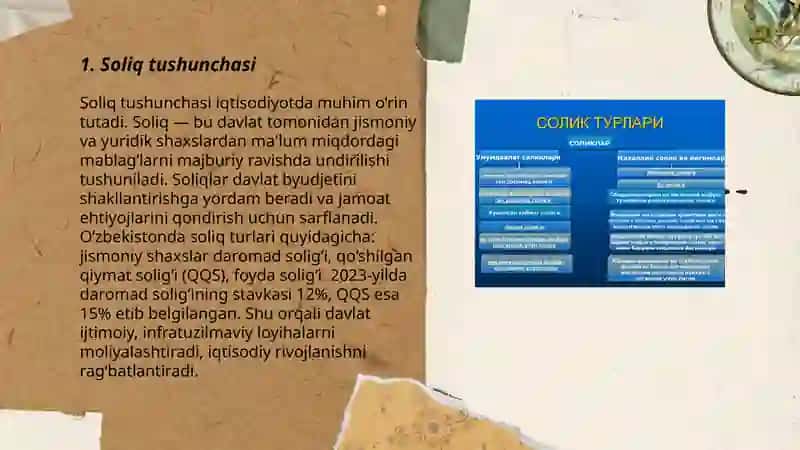 Soliq tamoillari va elementlari 3