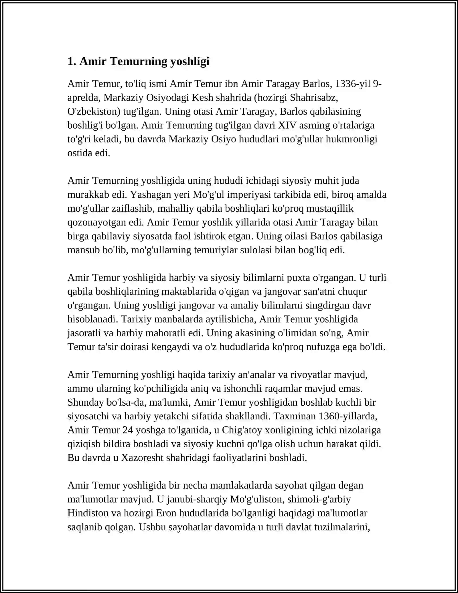 AMIR-TEMUR BUYUK DAVLAT ARBOBI 3