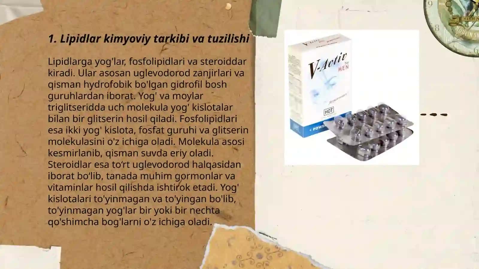 Lipidlar asosida sirt faol moddalarni olish 3