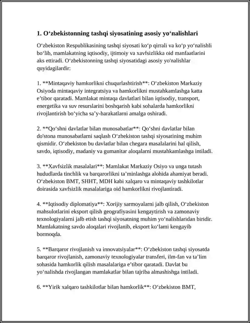 OʻZBEKISTON VA JAHON HAMJAMIYATI 3