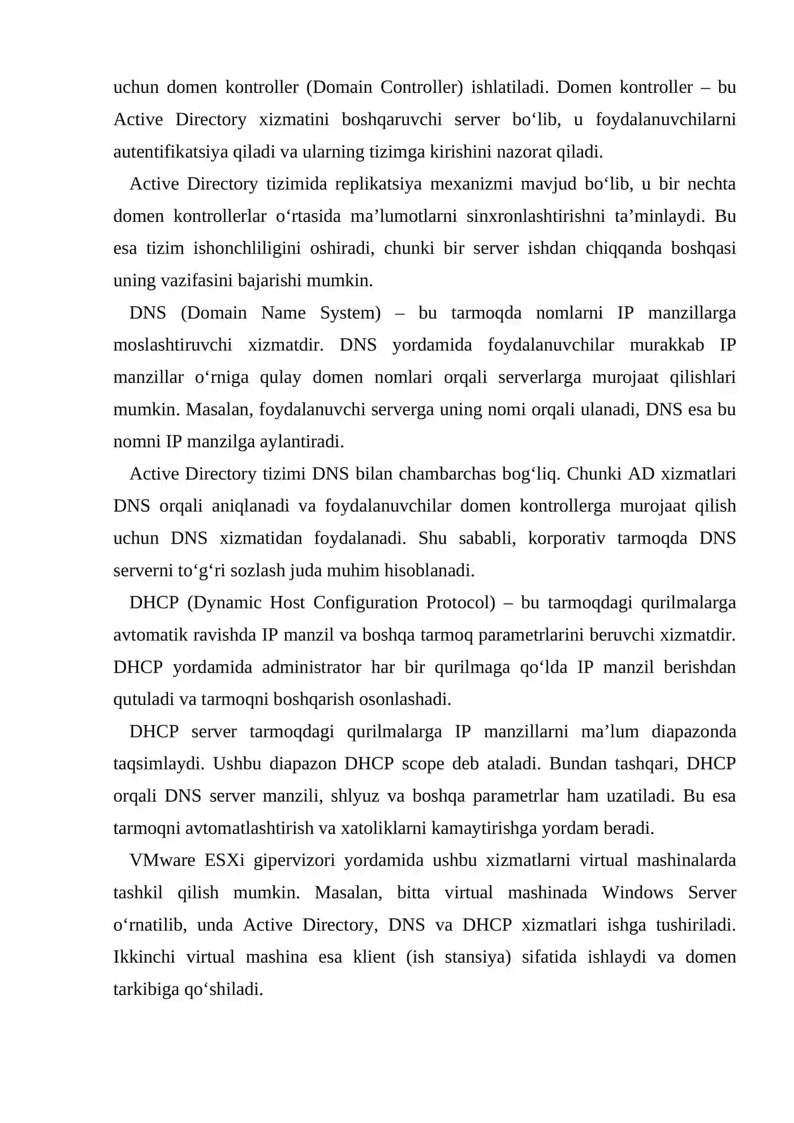 VMware ESXi asosida korporativ tarmoq qurish 3