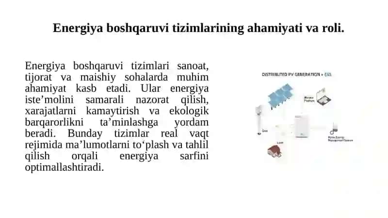 ENERGIYA BOSHQARUVI TIZIMLARI (EMS) NI LOYIHALASH 3