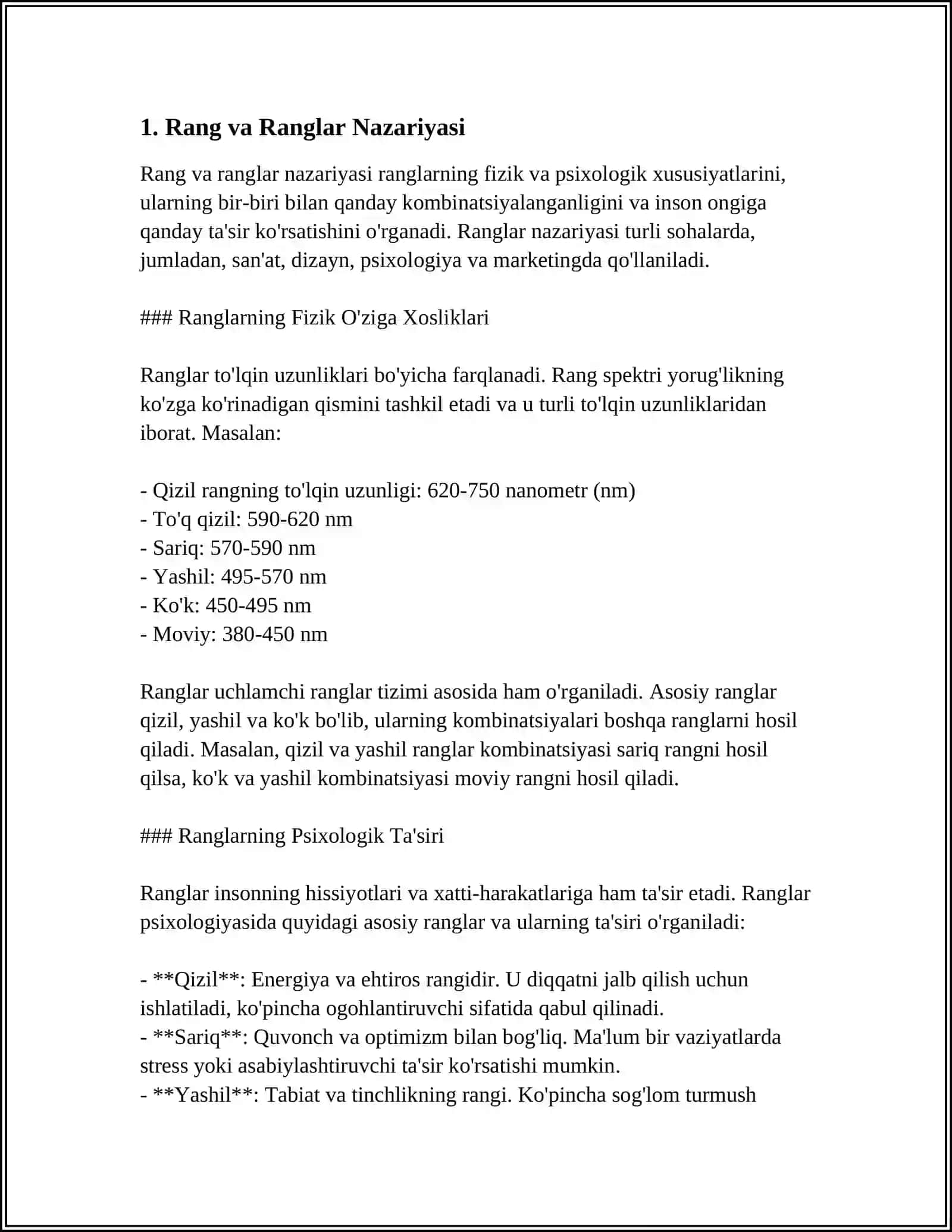 BOLALARGA RANGLARNING, SHAKLLARNING, SHABLONLARNING VA MOZAIKANING ISHLATISHINI OʻRGATISH 3