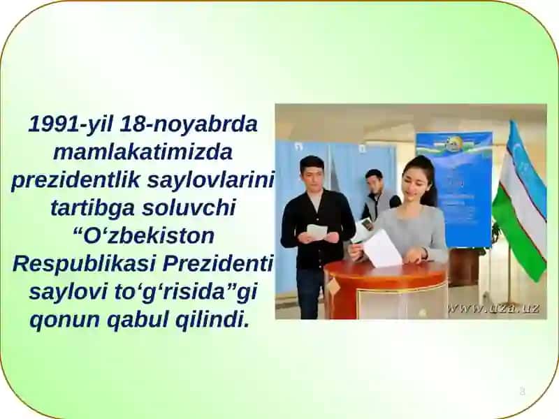 O‘zbekiston Respublikasida Prezidentlik instituti 3