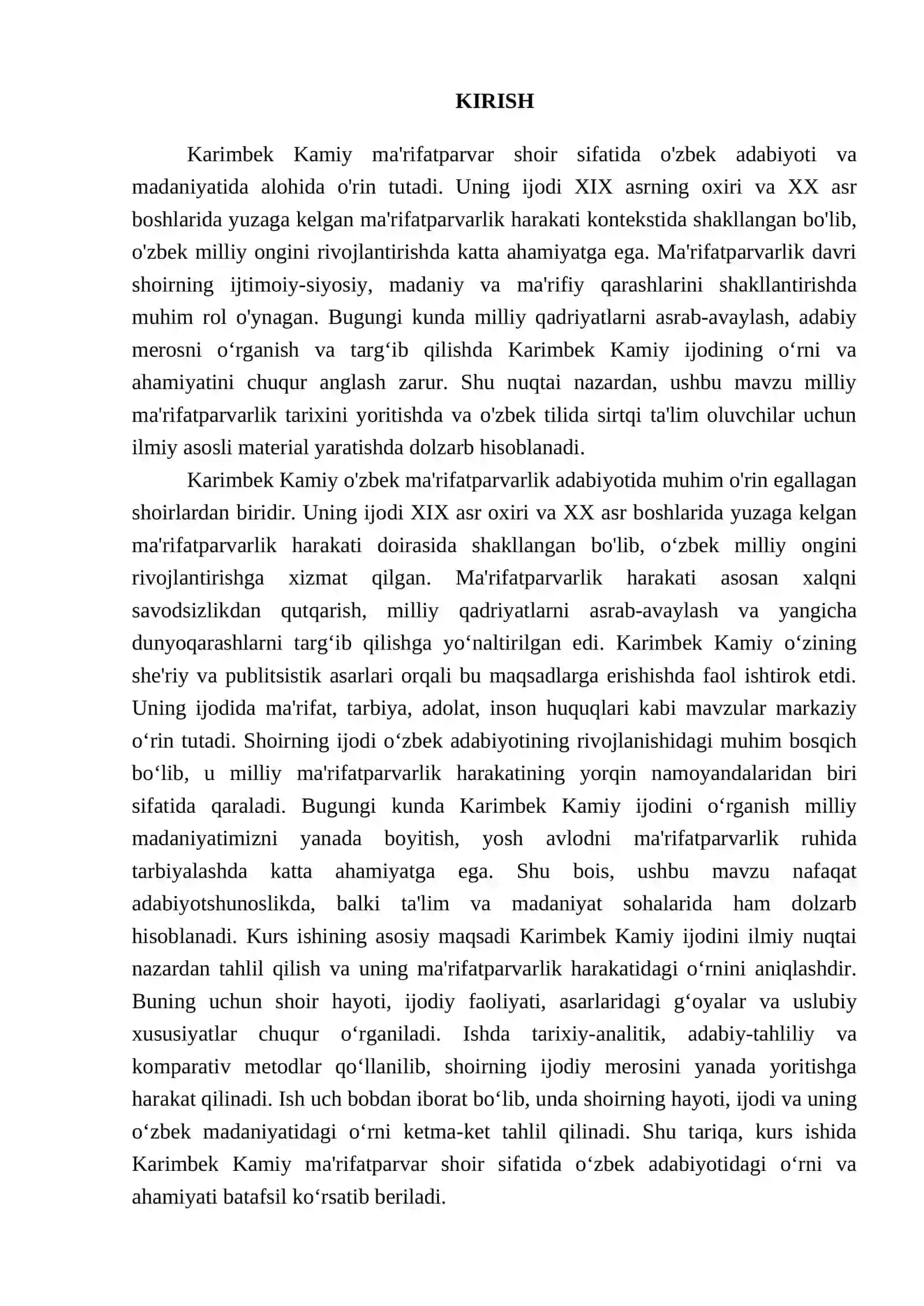 "Karimbek Kamiy ma'rifatparvar shoir" 3
